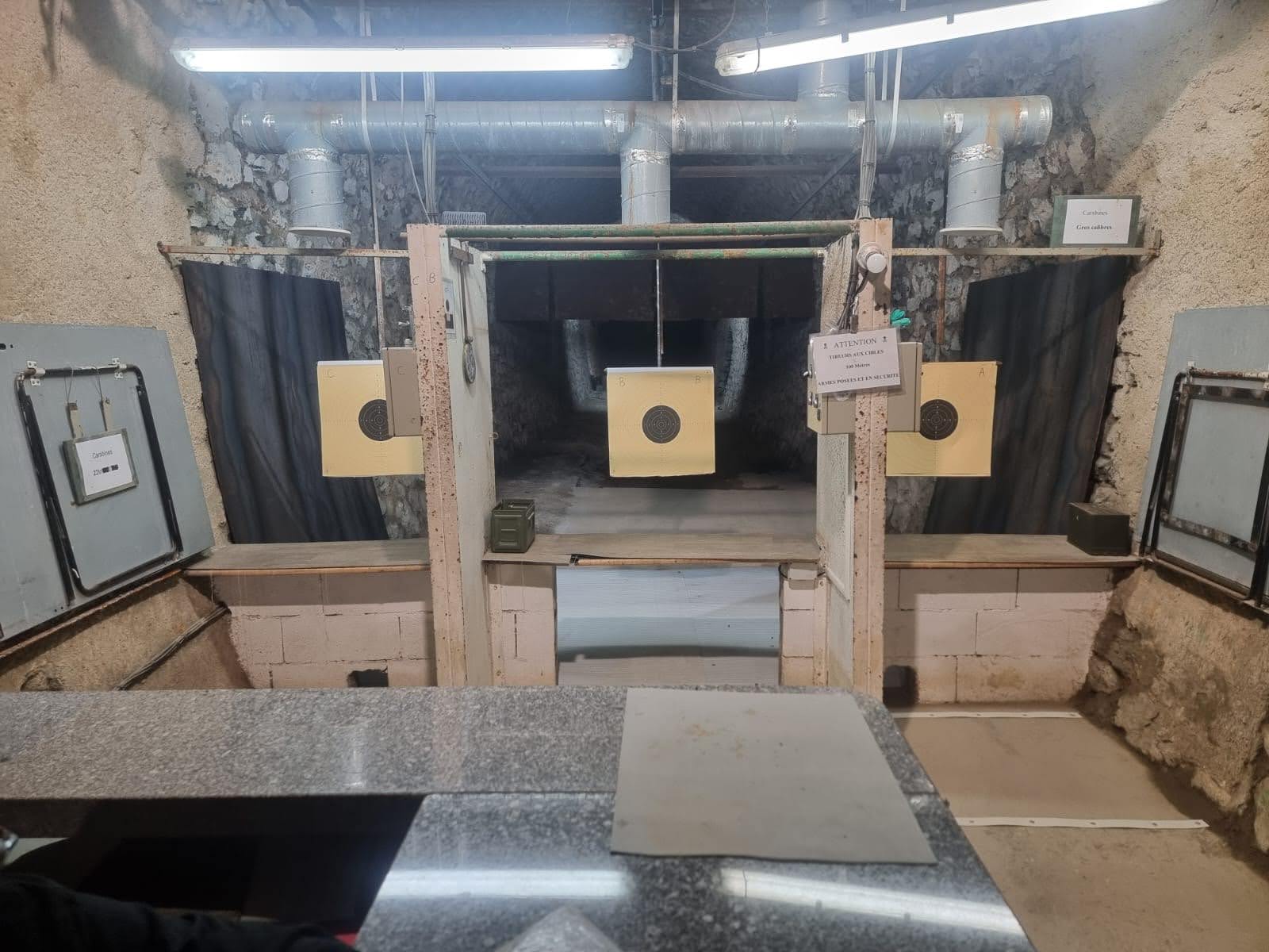 Pas de tir principal (25,50,100 mètres)